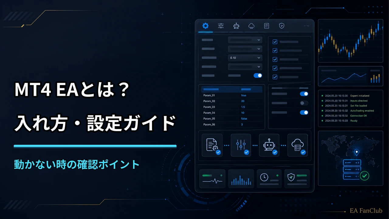 MT4 EAとは？入れ方・設定・動かない時の確認ポイント
