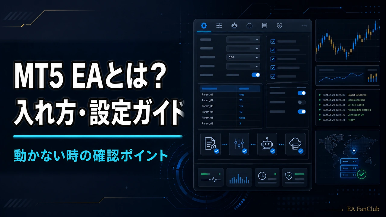 MT5 EAとは？入れ方・設定・動かない時の確認ポイント
